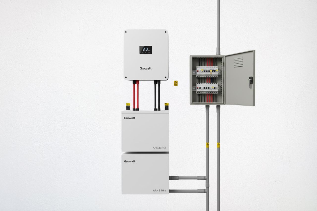3kW inverter backup system with battery storage for household power backup