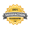 Customer satisfaction guarantee badge