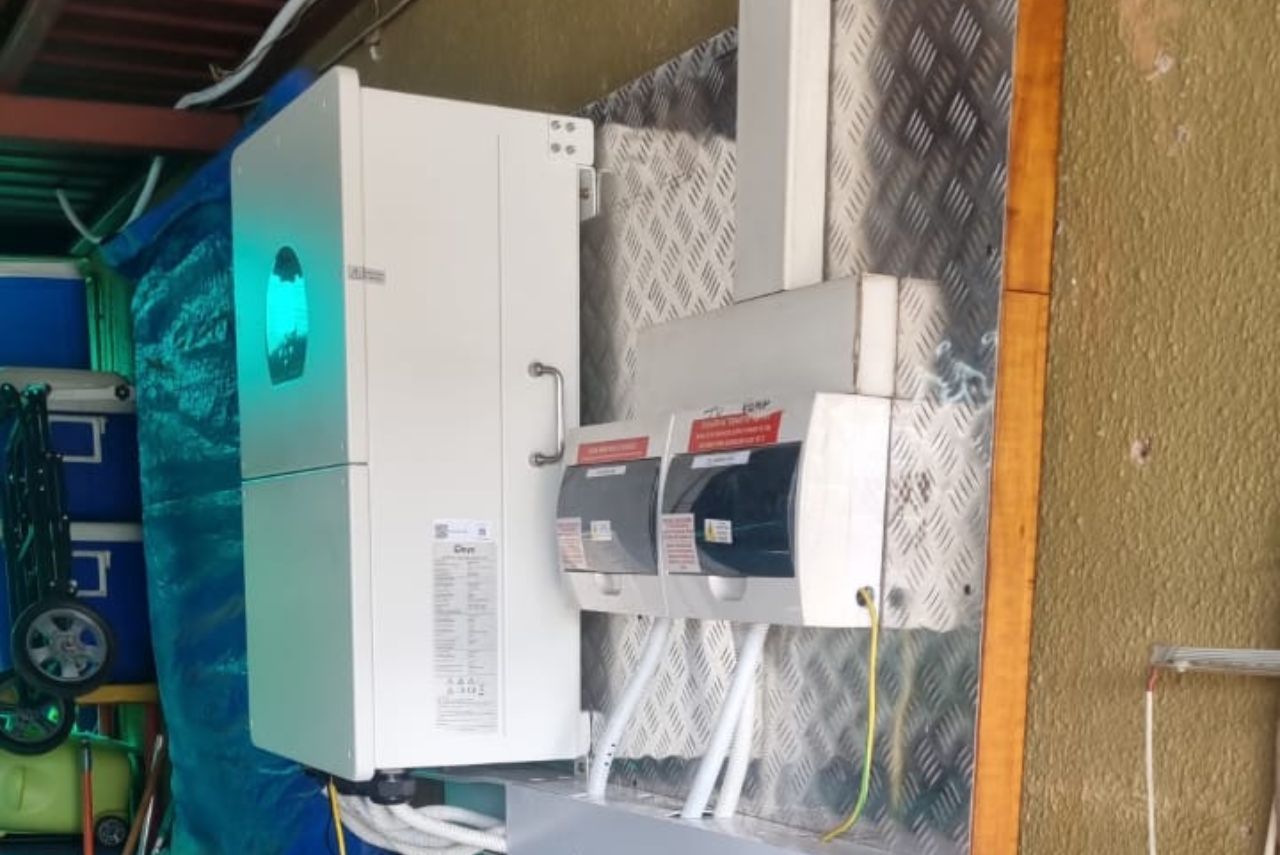 Upgraded solar power system featuring a Deye inverter installation