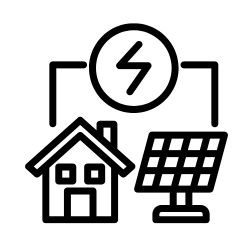 The purpose of this image is to provide a clear, professional visual anchor for the general Solar Services section on the SpotOn website. By utilizing a clean, high-contrast graphic matching the established design system, it immediately communicates full-spectrum renewable energy engineering and green tech expertise to visitors. This improves user experience (UX) and navigation scannability while reinforcing brand consistency across all service blocks.